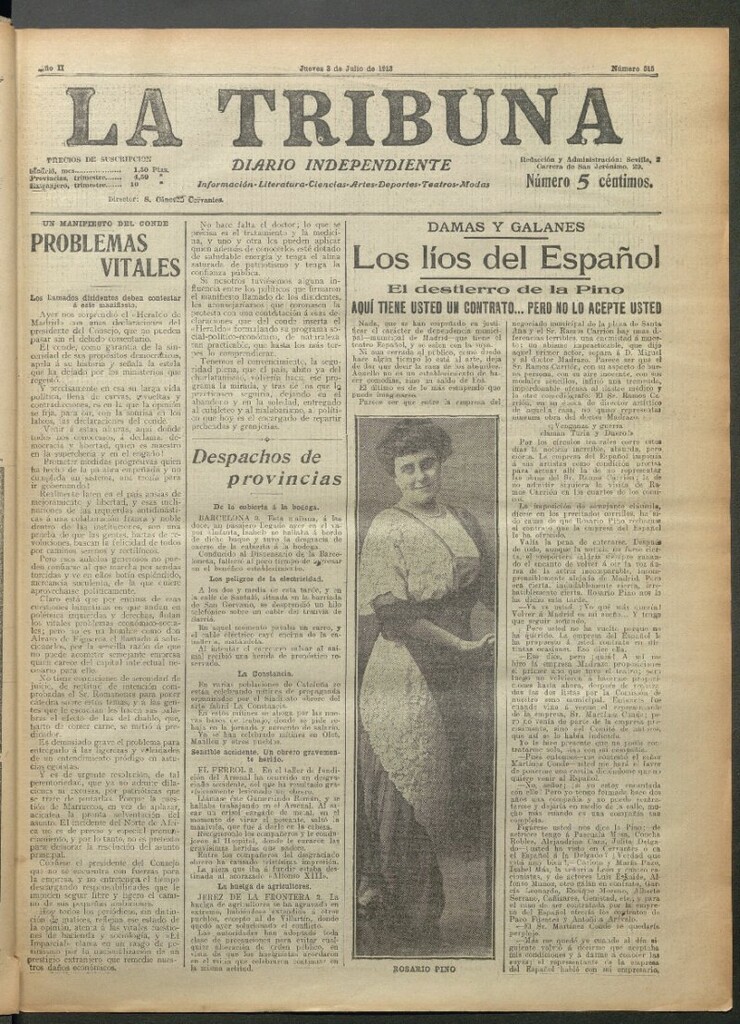 Miniatura de La Tribuna del 3 de julio de 1913