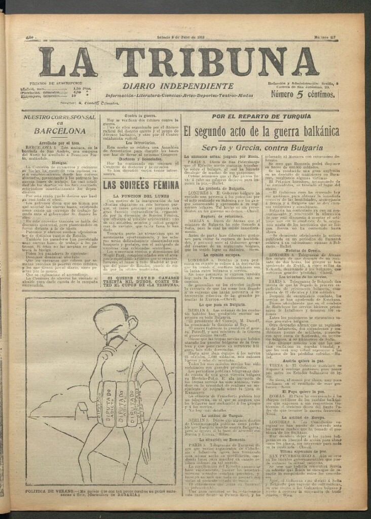 Miniatura de La Tribuna del 5 de julio de 1913