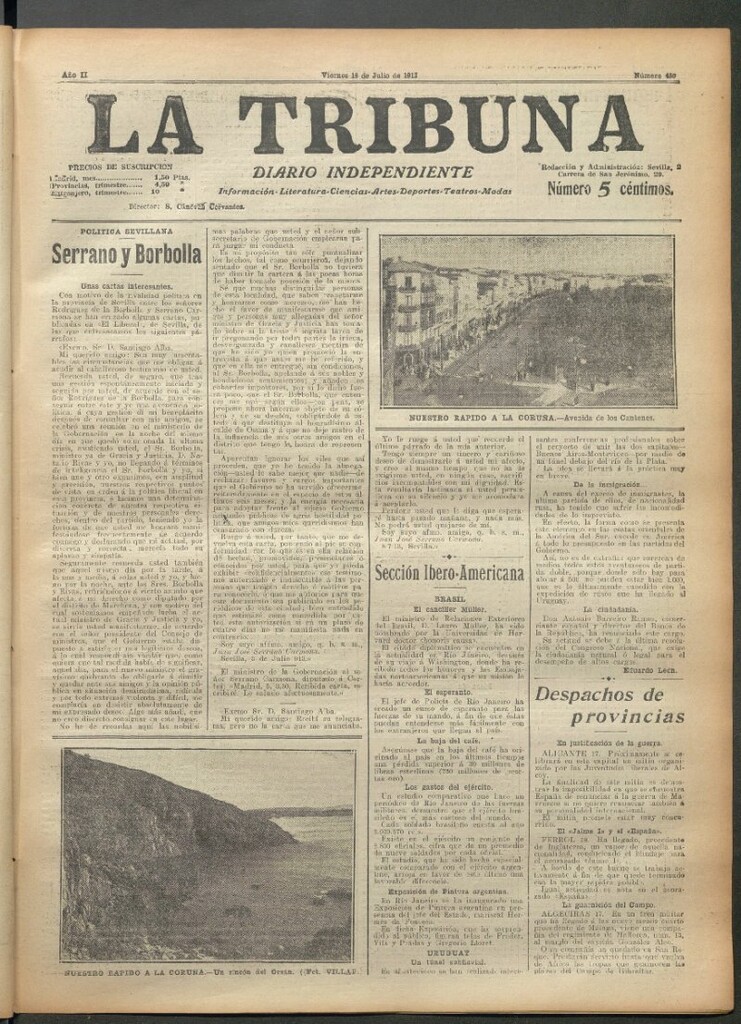Miniatura de La Tribuna del 18 de julio de 1913