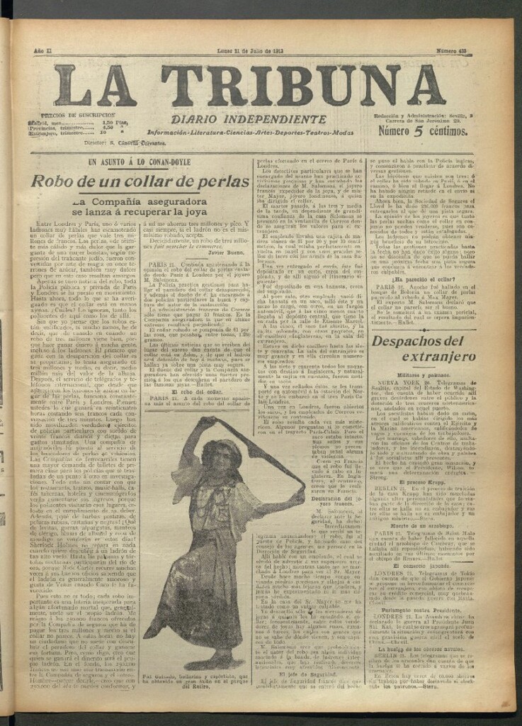 Miniatura de La Tribuna del 21 de julio de 1913