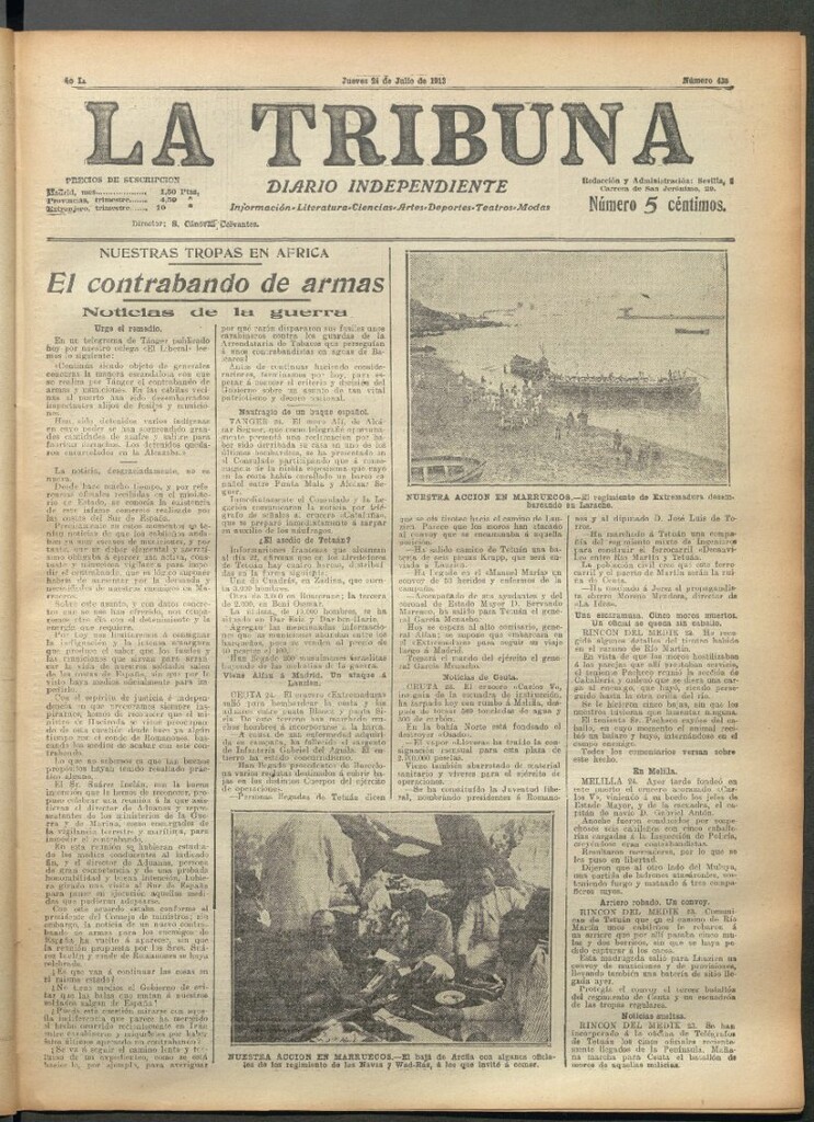 Miniatura de La Tribuna del 24 de julio de 1913