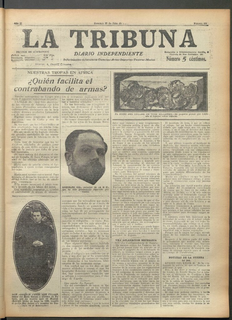 Miniatura de La Tribuna del 27 de julio de 1913