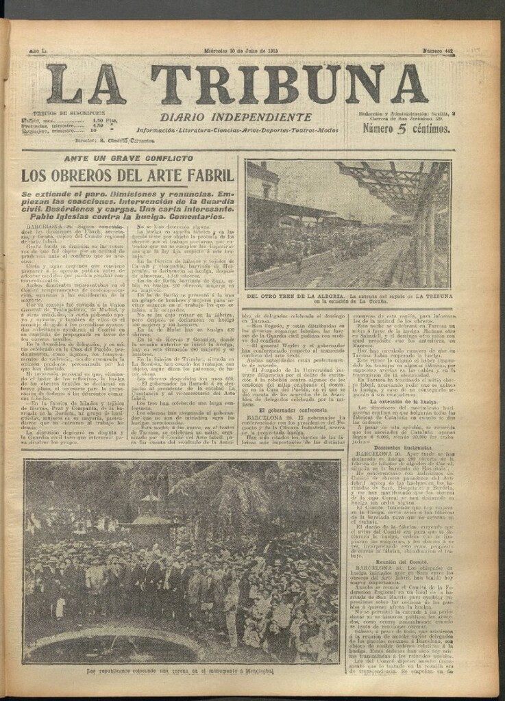 Miniatura de La Tribuna del 30 de julio de 1913