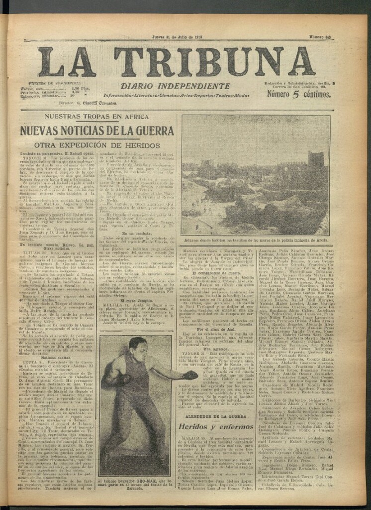 Miniatura de La Tribuna del 31 de julio de 1913