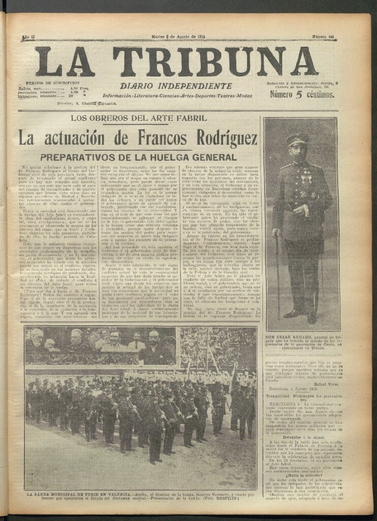 Miniatura de La Tribuna del 5 de agosto de 1913