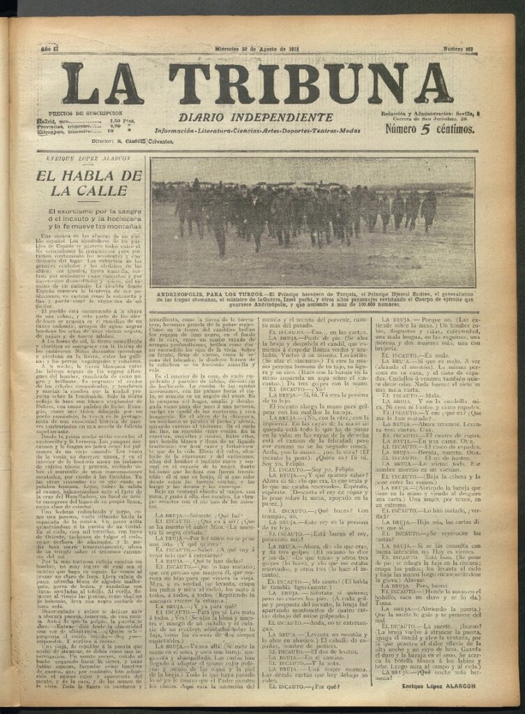 Miniatura de La Tribuna del 20 de agosto de 1913