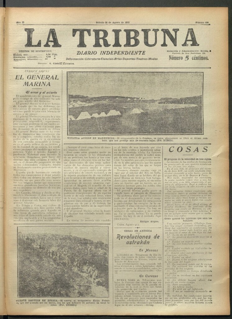 Miniatura de La Tribuna del 23 de agosto de 1913