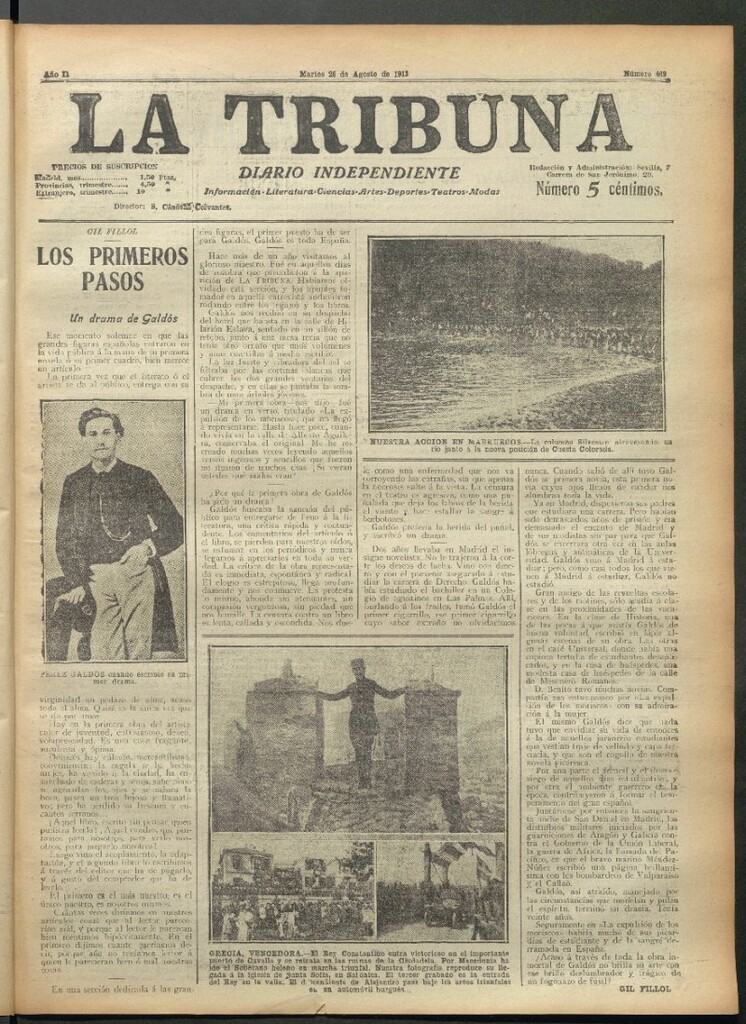 Miniatura de La Tribuna del 26 de agosto de 1913