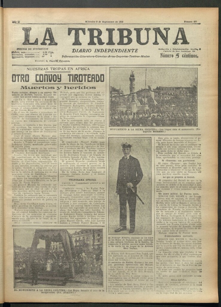 Miniatura de La Tribuna del 3 de septiembre de 1913