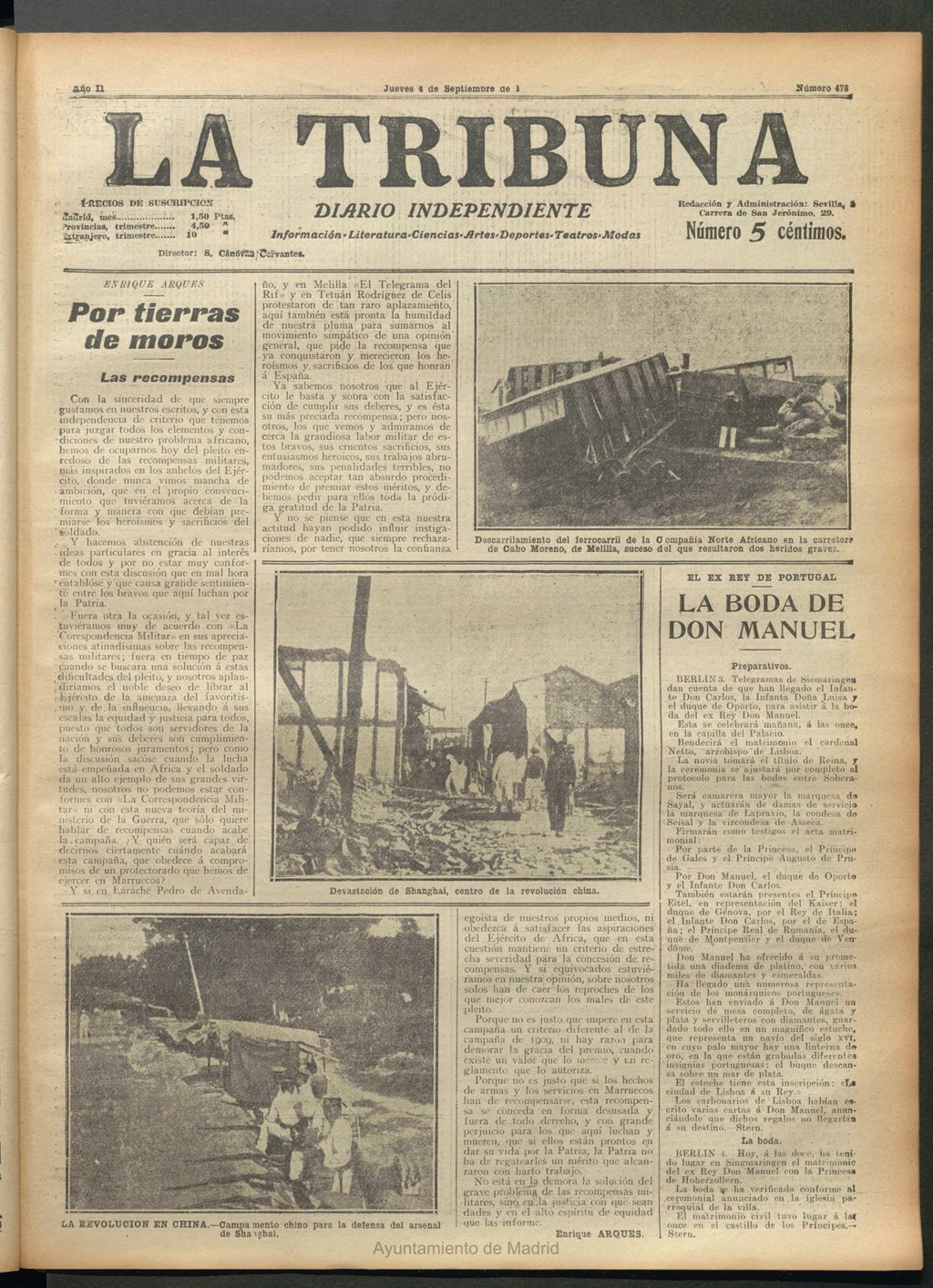 Miniatura de La Tribuna del 4 de septiembre de 1913
