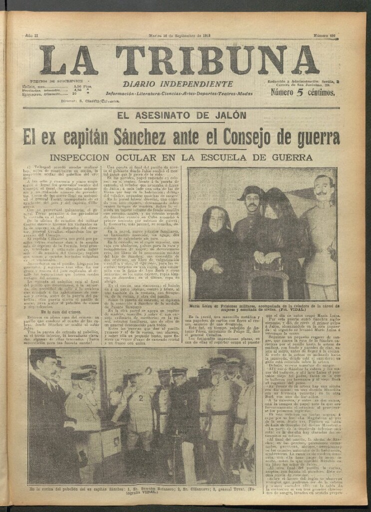 Miniatura de La Tribuna del 16 de septiembre de 1913
