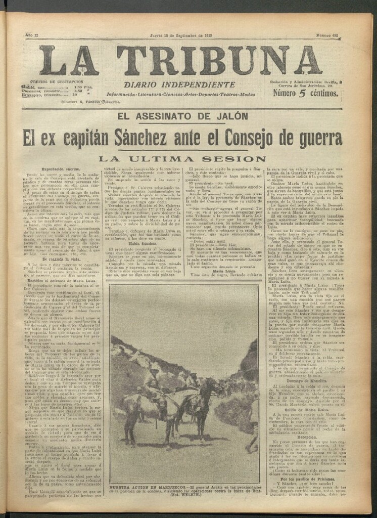 Miniatura de La Tribuna del 18 de septiembre de 1913