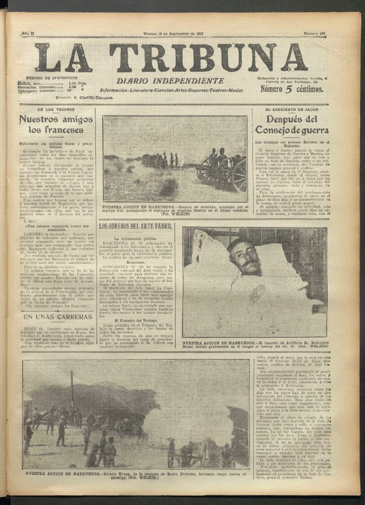 Miniatura de La Tribuna del 19 de septiembre de 1913