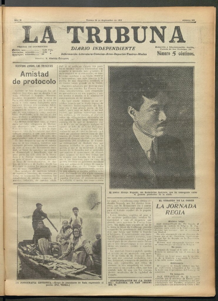 Miniatura de La Tribuna del 26 de septiembre de 1913