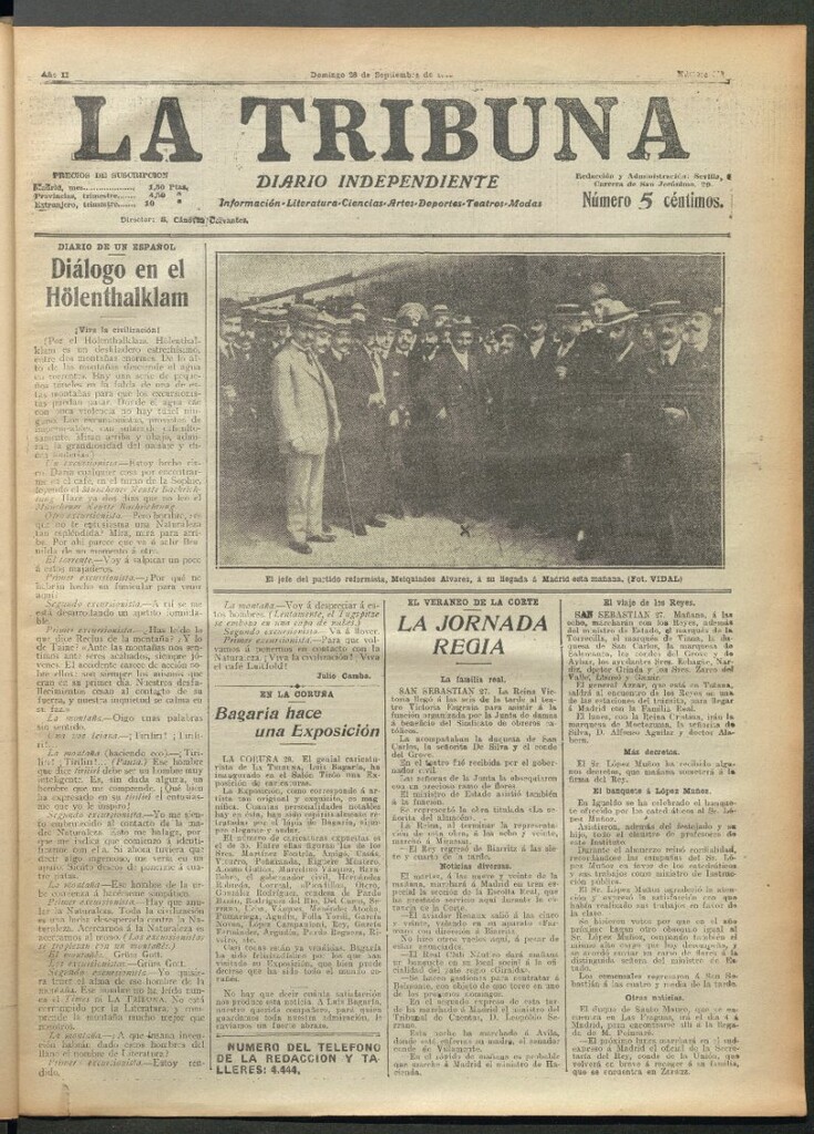 Miniatura de La Tribuna del 28 de septiembre de 1913