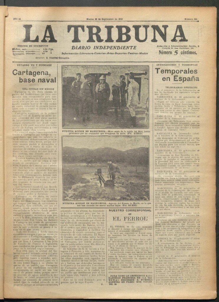 Miniatura de La Tribuna del 30 de septiembre de 1913