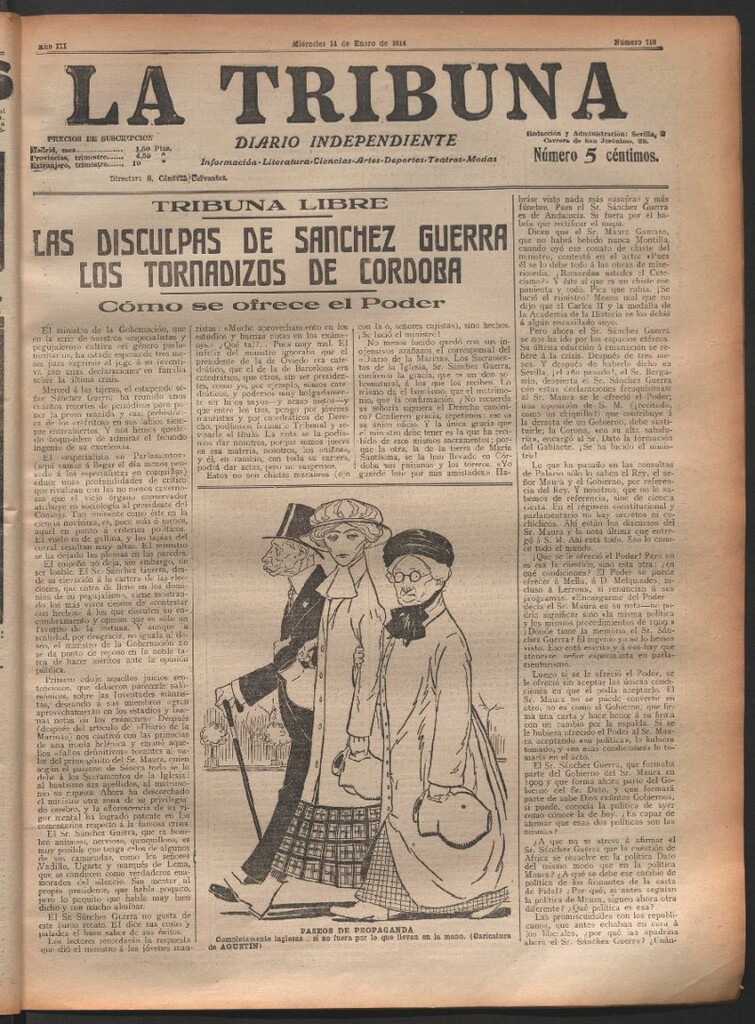 Miniatura de La Tribuna del 14 de enero de 1914