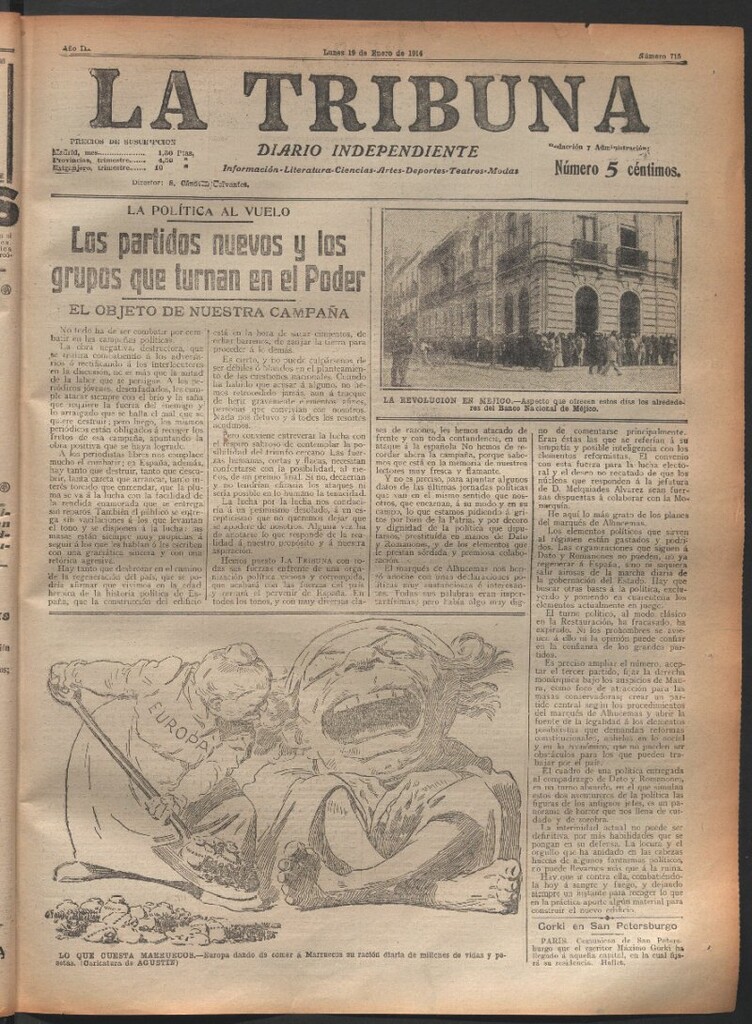 Miniatura de La Tribuna del 19 de enero de 1914