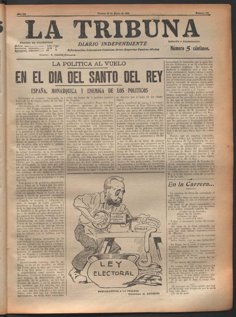 Miniatura de La Tribuna del 23 de enero de 1914