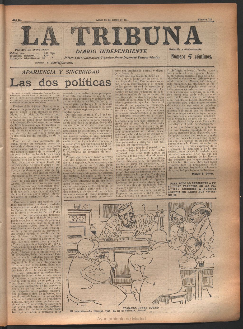 Miniatura de La Tribuna del 26 de enero de 1914