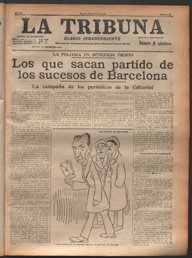 Miniatura de La Tribuna del 13 de febrero de 1914