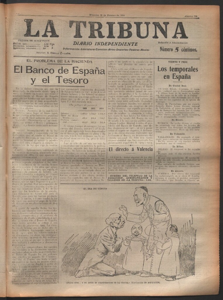 Miniatura de La Tribuna del 25 de febrero de 1914