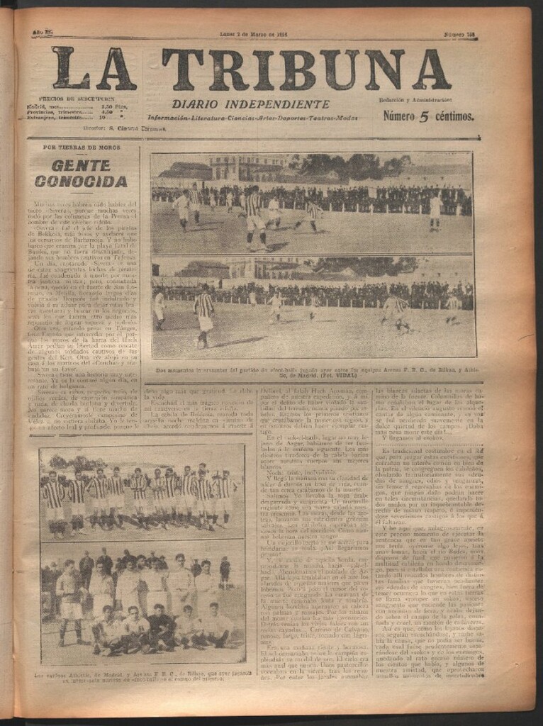 Miniatura de La Tribuna del 2 de marzo de 1914