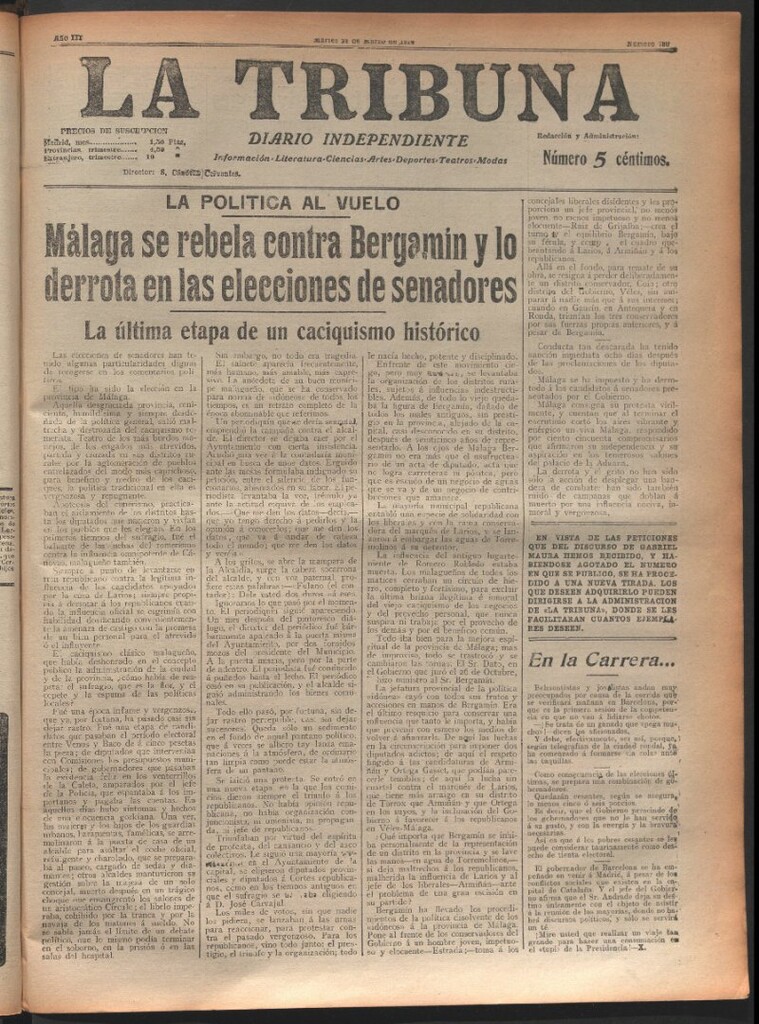 Miniatura de La Tribuna del 25 de marzo de 1914