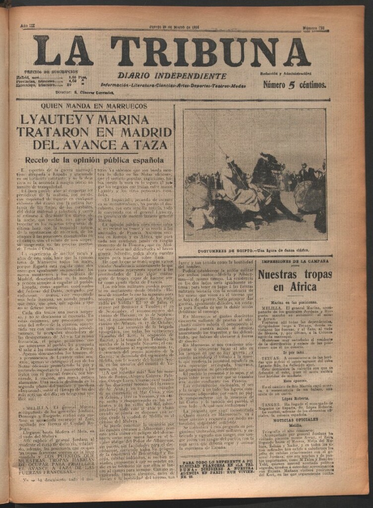 Miniatura de La Tribuna del 26 de marzo de 1914