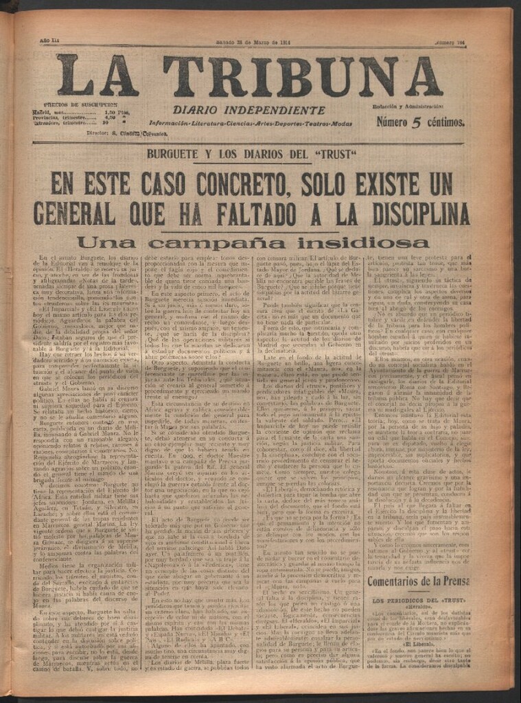 Miniatura de La Tribuna del 28 de marzo de 1914