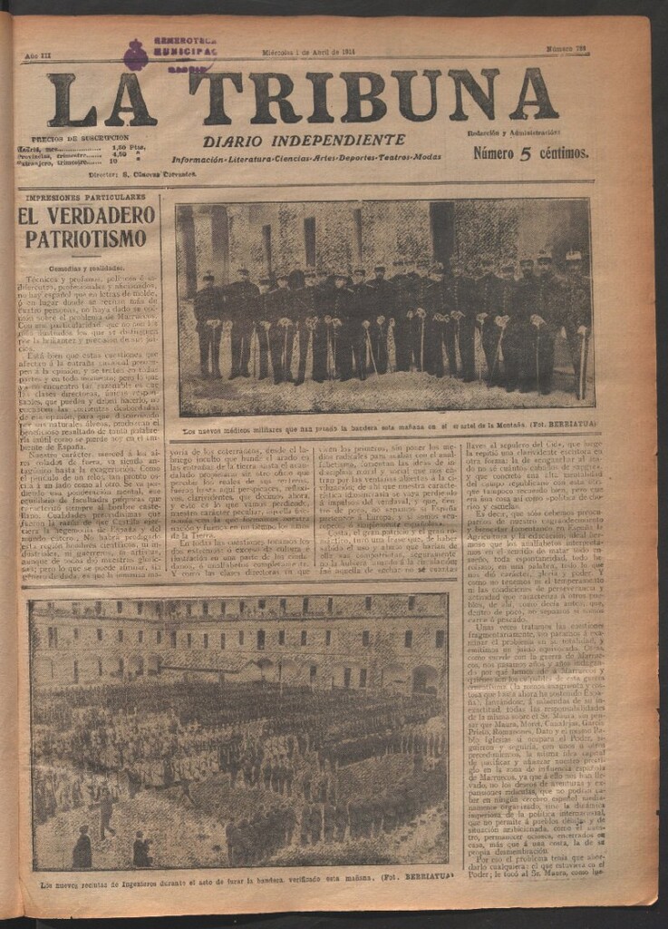 Miniatura de La Tribuna del 1 de abril de 1914