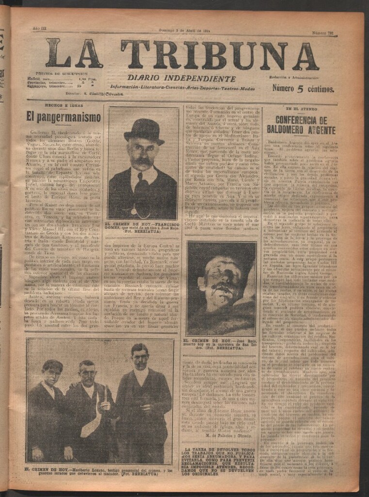 Miniatura de La Tribuna del 5 de abril de 1914
