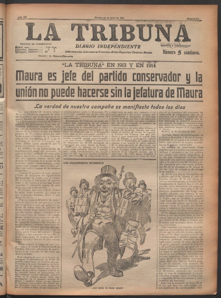 Miniatura de La Tribuna del 24 de abril de 1914