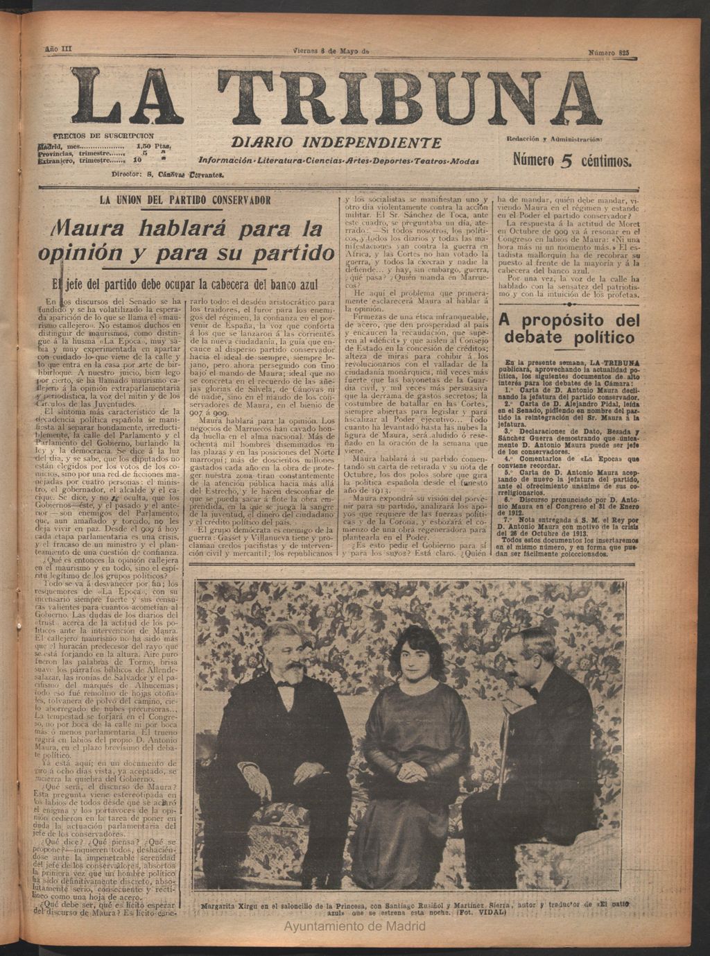 Miniatura de La Tribuna del 8 de mayo de 1914