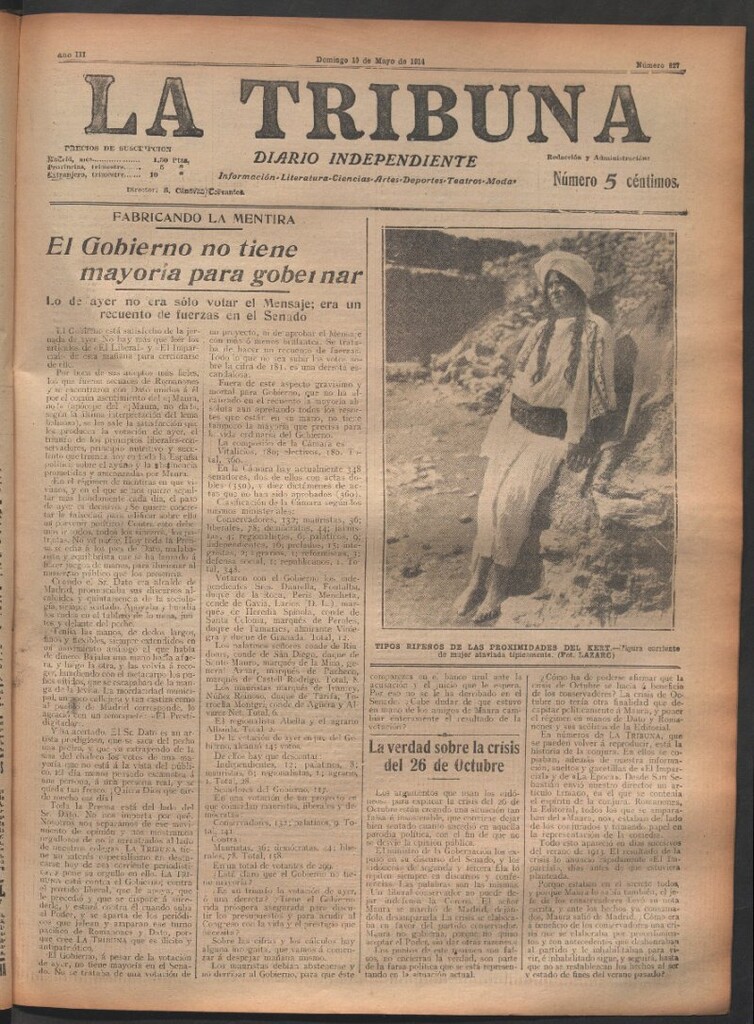 Miniatura de La Tribuna del 10 de mayo de 1914