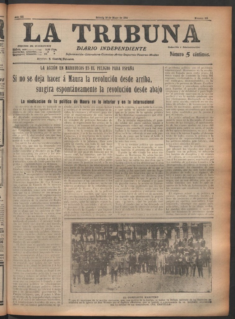 Miniatura de La Tribuna del 16 de mayo de 1914
