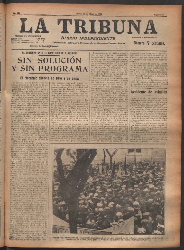 Miniatura de La Tribuna del 22 de mayo de 1914