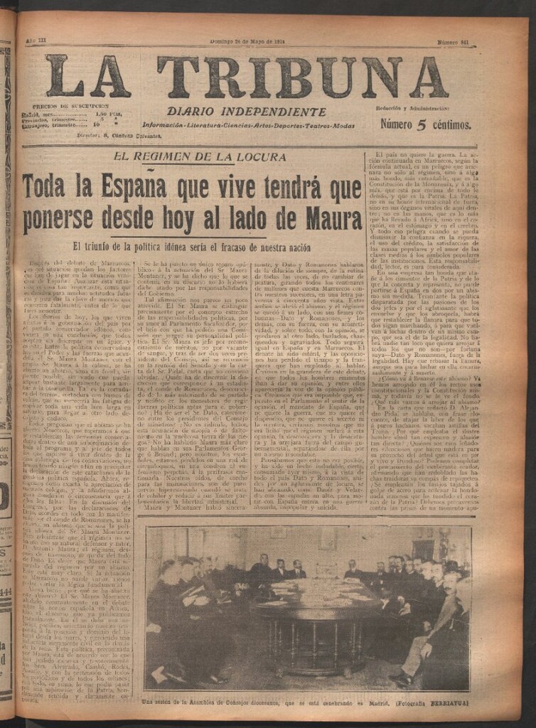 Miniatura de La Tribuna del 24 de mayo de 1914