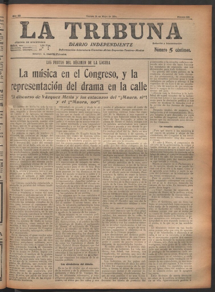 Miniatura de La Tribuna del 29 de mayo de 1914