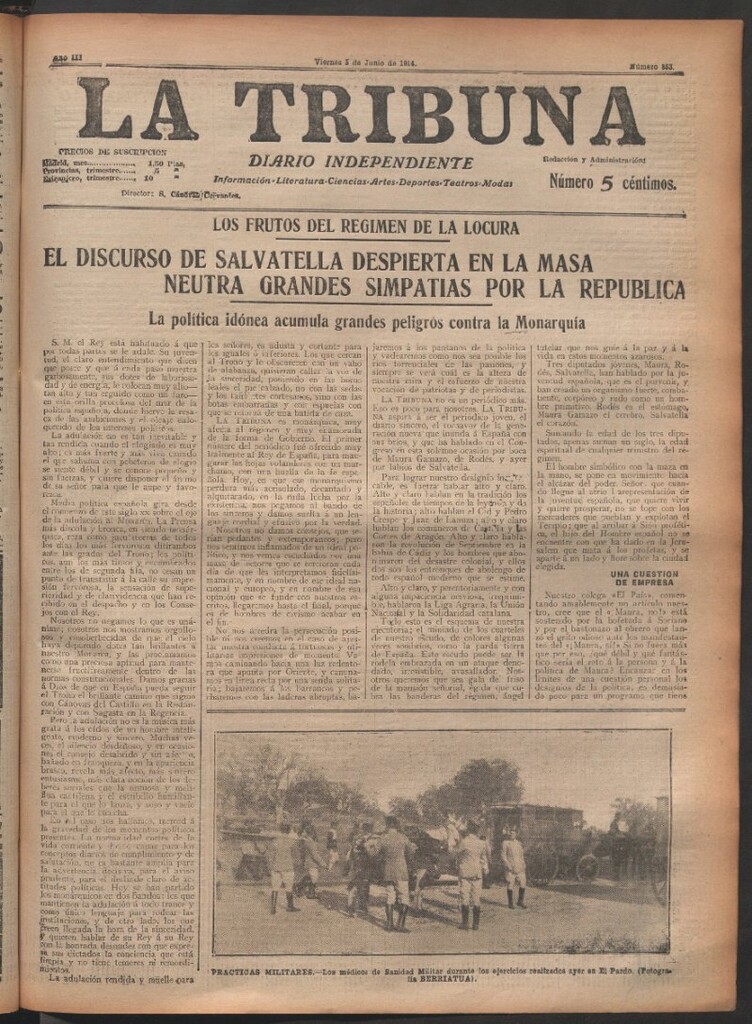 Miniatura de La Tribuna del 5 de junio de 1914