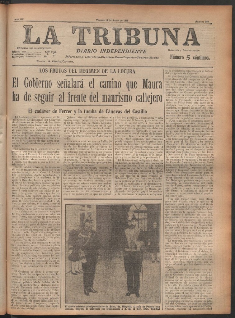 Miniatura de La Tribuna del 12 de junio de 1914