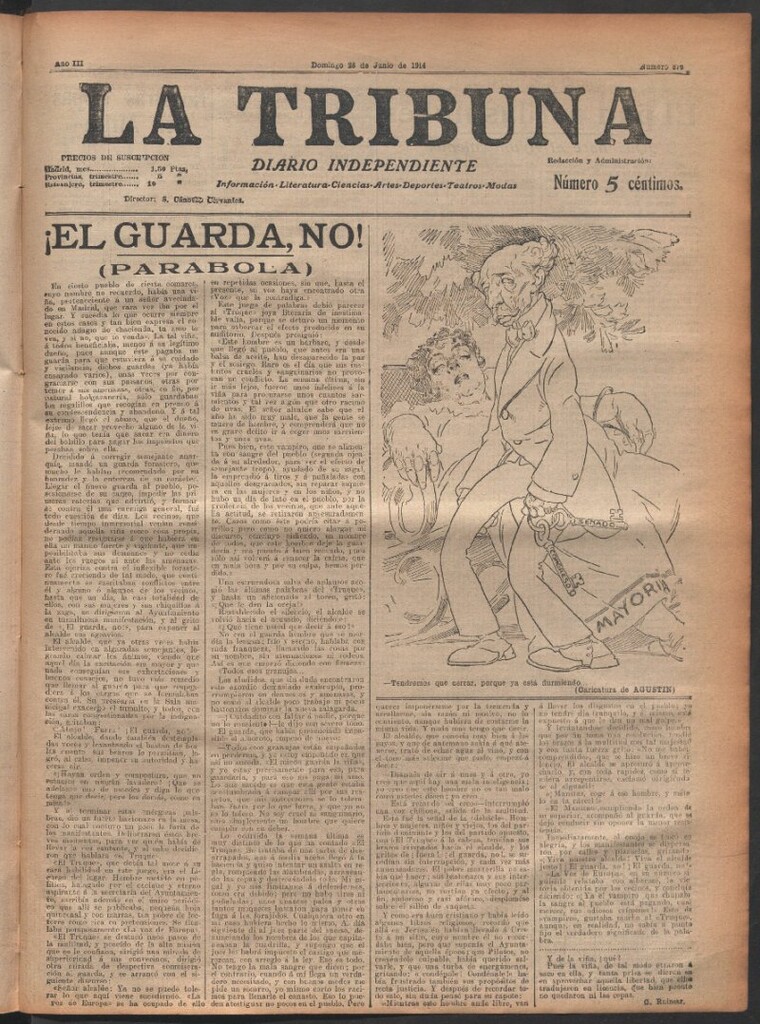 Miniatura de La Tribuna del 28 de junio de 1914