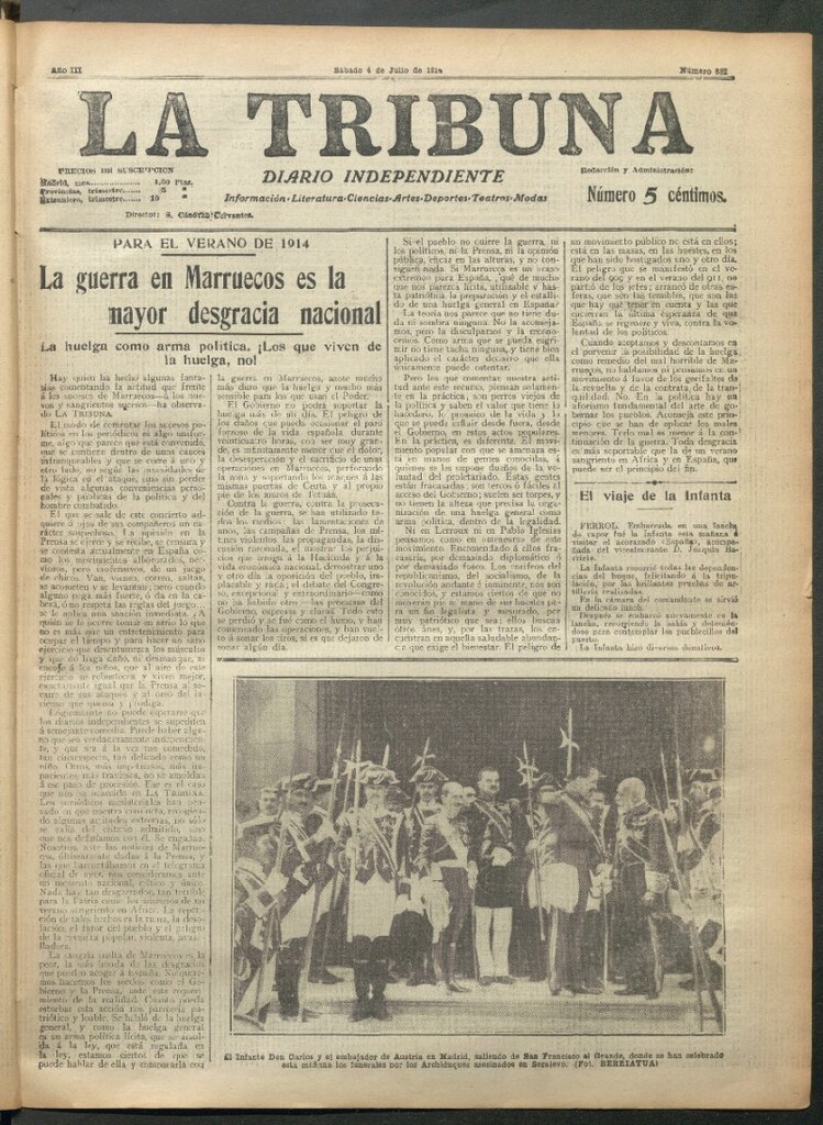 Miniatura de La Tribuna del 4 de julio de 1914