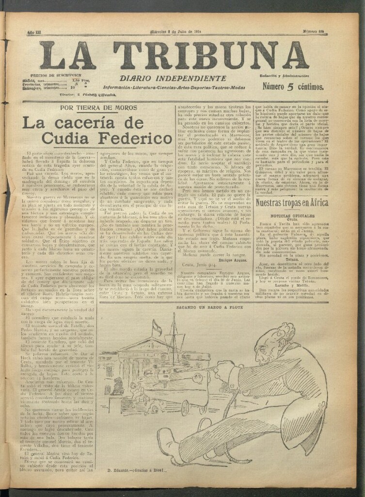 Miniatura de La Tribuna del 8 de julio de 1914