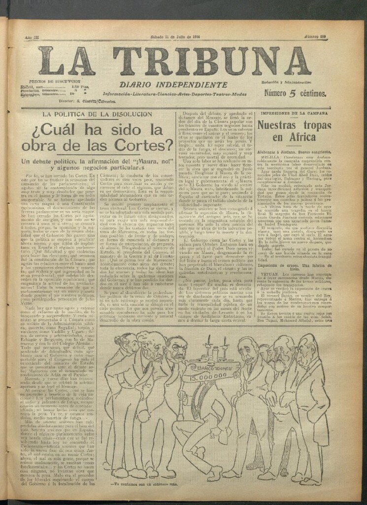 Miniatura de La Tribuna del 11 de julio de 1914