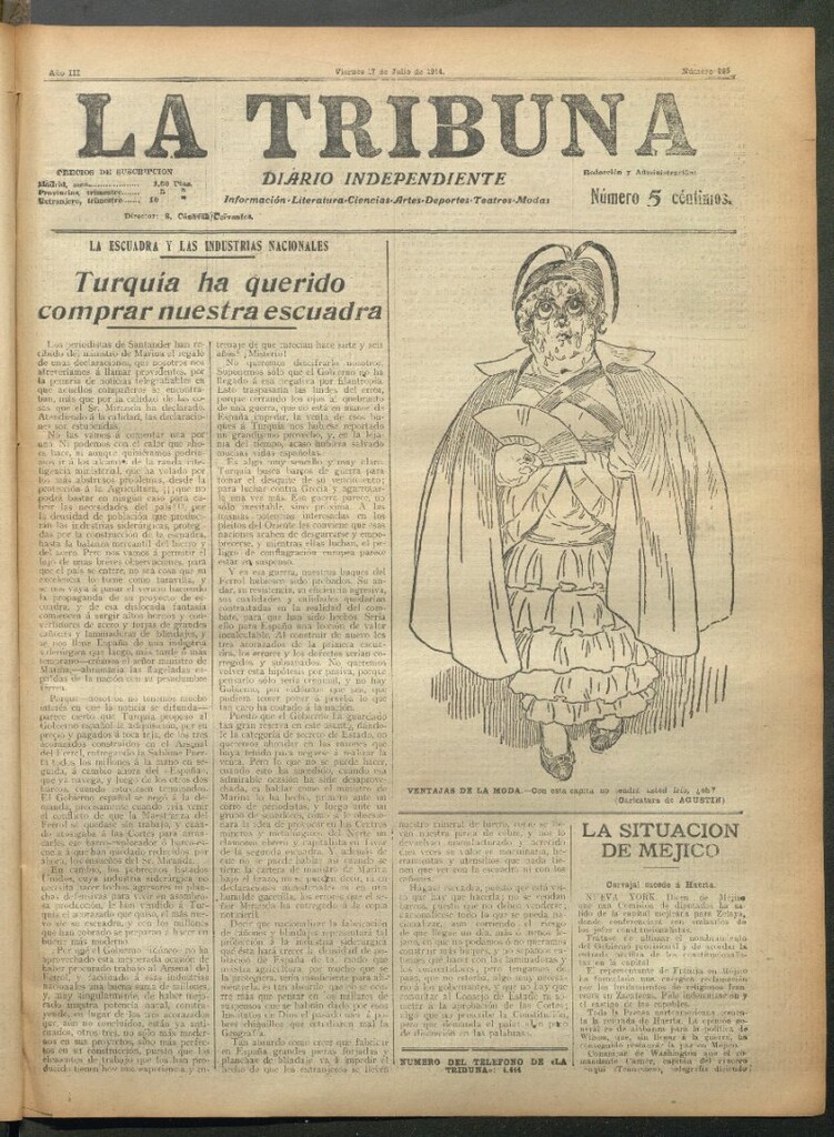 Miniatura de La Tribuna del 17 de julio de 1914