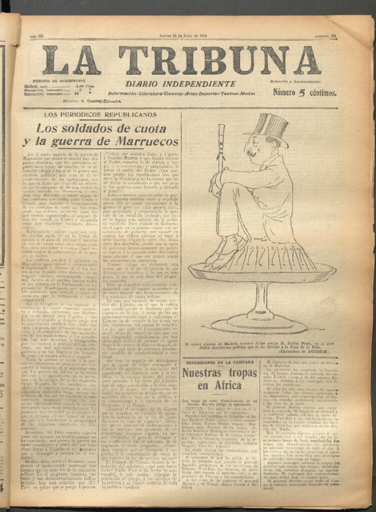 Miniatura de La Tribuna del 23 de julio de 1914