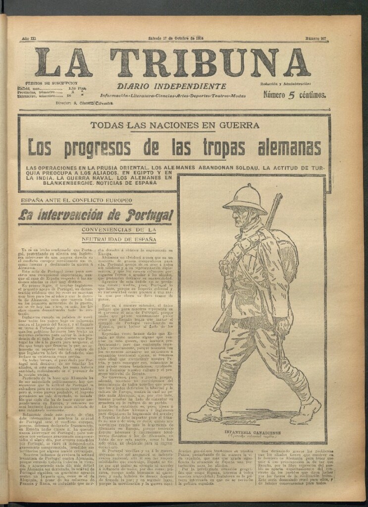 Miniatura de La Tribuna del 17 de octubre de 1914