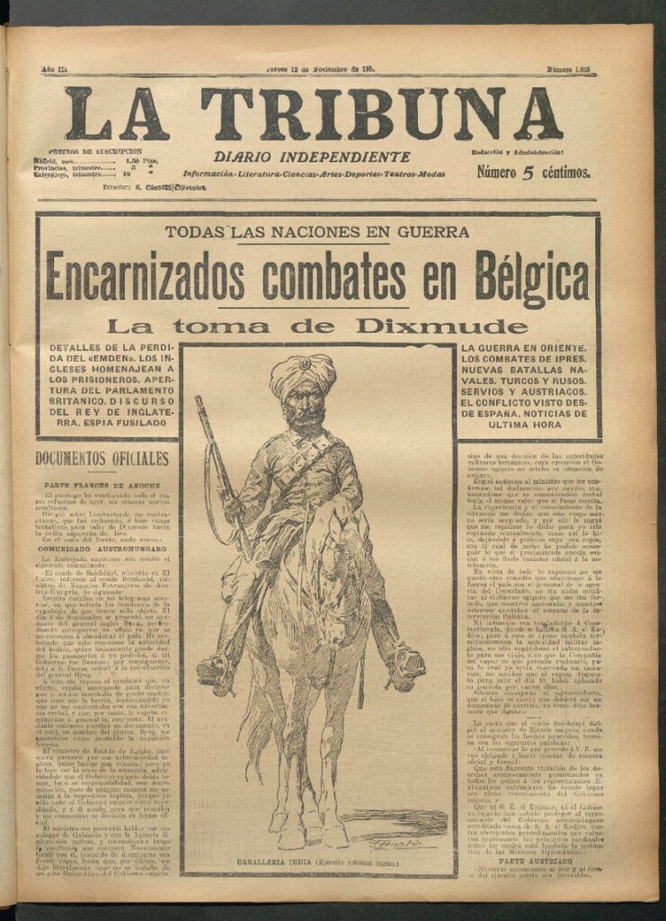 Miniatura de La Tribuna del 12 de noviembre de 1914