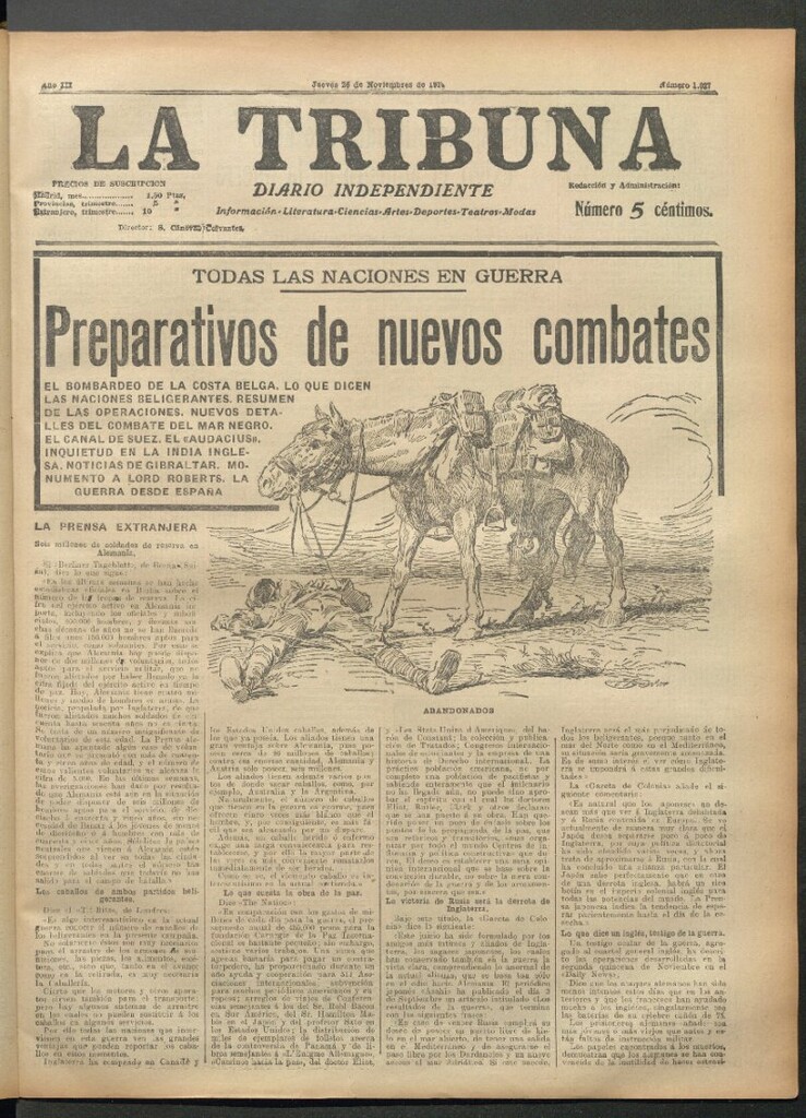 Miniatura de La Tribuna del 26 de noviembre de 1914